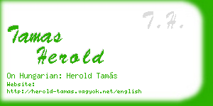 tamas herold business card